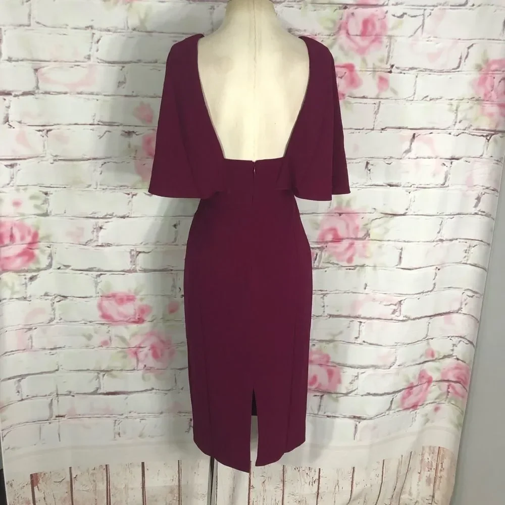 Dress the population Louisa butterfly sleeve dress